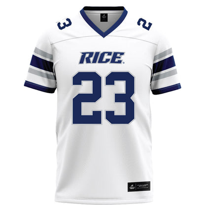 Rice - NCAA Football : Michael Amey III - White Football Jersey-0