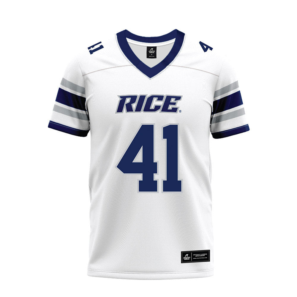 Rice - NCAA Football : Plae Wyatt - White Premium Football Jersey-0