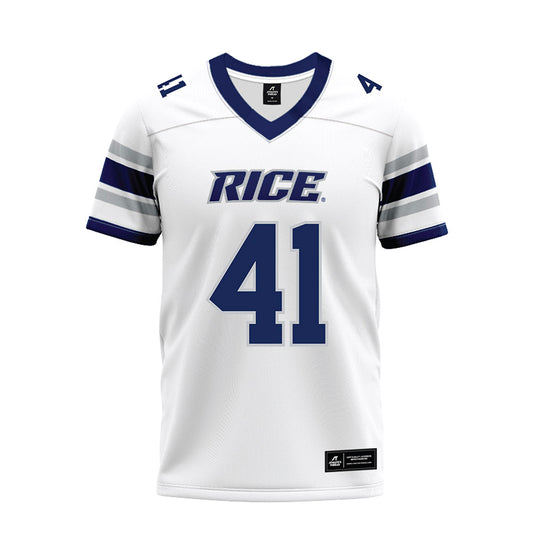 Rice - NCAA Football : Plae Wyatt - White Premium Football Jersey-0