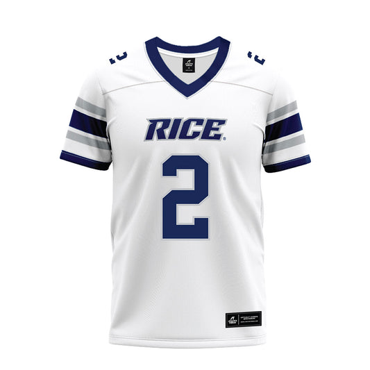 Rice - NCAA Football : DJ Arkansas - White Premium Football Jersey