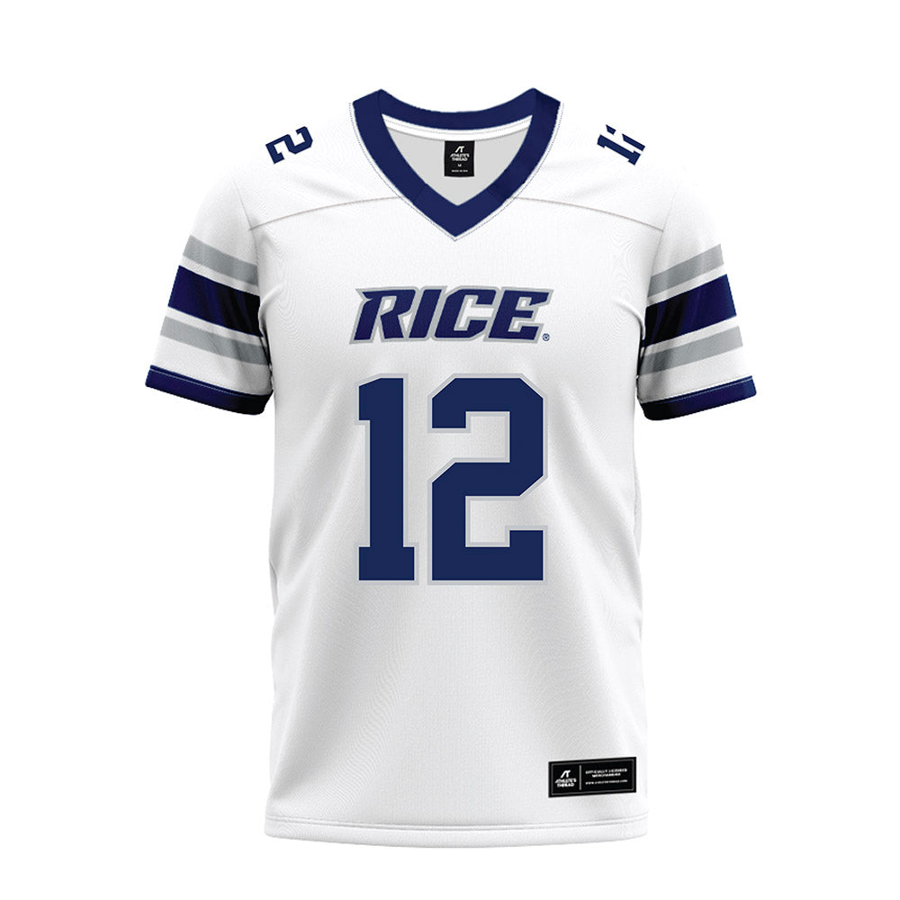 Rice - NCAA Football : Joshua Williams - White Premium Football Jersey