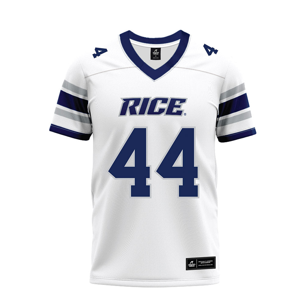 Rice - NCAA Football : Cooper King - White Premium Football Jersey-0