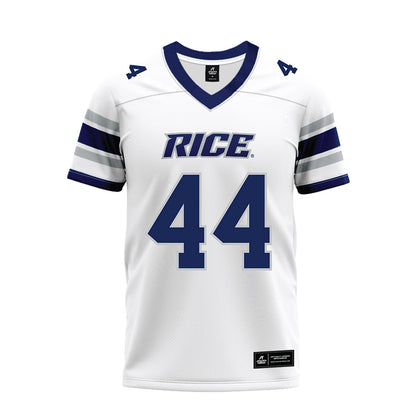 Rice - NCAA Football : Cooper King - White Premium Football Jersey-0