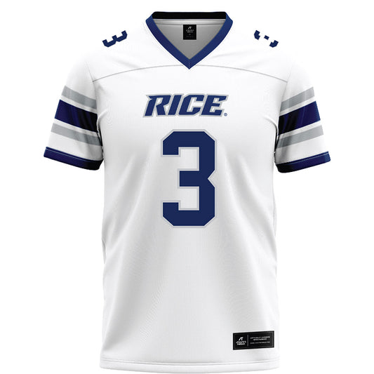 Rice - NCAA Football : Coleman Bennett - White Football Jersey