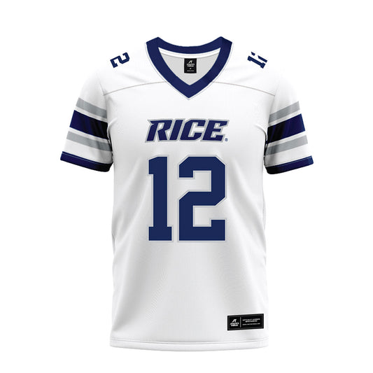 Rice - NCAA Football : AJ Padgett - White Premium Football Jersey