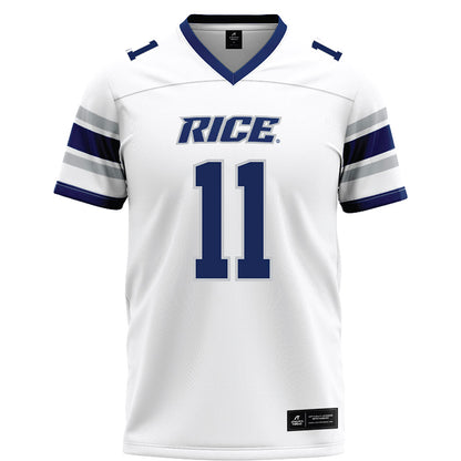 Rice - NCAA Football : Tyson Thompson - White Football Jersey