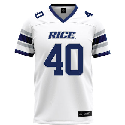 Rice - NCAA Football : Kenneth Seymour Jr - White Football Jersey