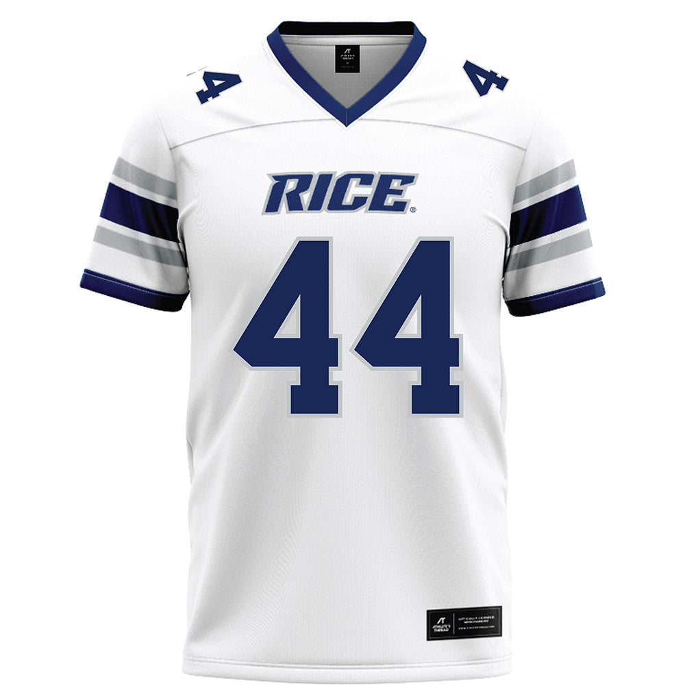 Rice - NCAA Football : Cooper King - White Football Jersey-0