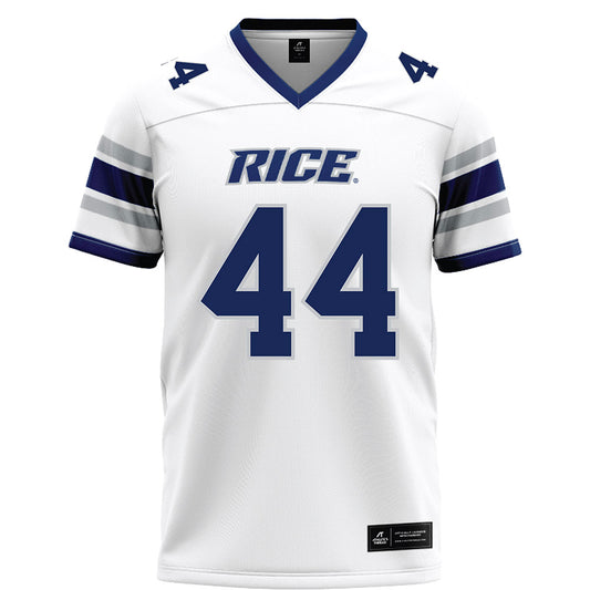 Rice - NCAA Football : Cooper King - White Football Jersey-0