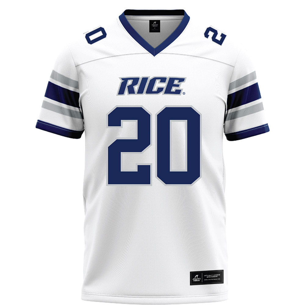 Rice - NCAA Football : Bailey Fletcher - White Football Jersey