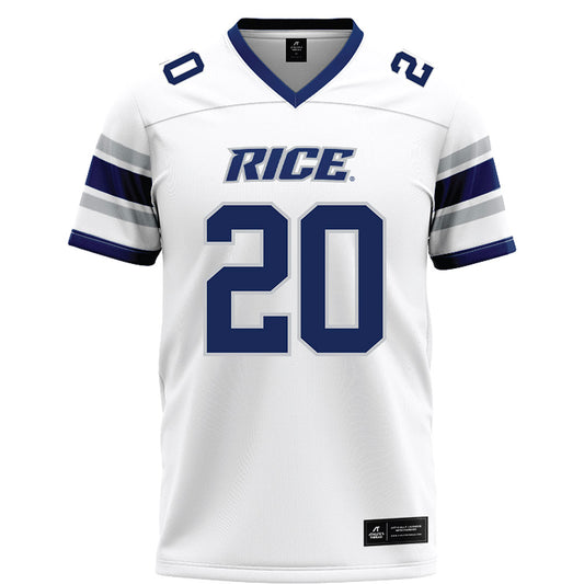 Rice - NCAA Football : Bailey Fletcher - White Football Jersey