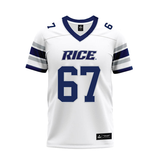 Rice - NCAA Football : Luke Needham - White Premium Football Jersey-0