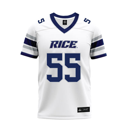 Rice - NCAA Football : Netane Fehoko - White Premium Football Jersey-0