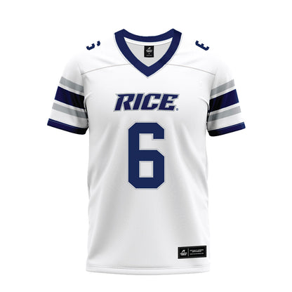 Rice - NCAA Football : Ashton Ojiaku - White Premium Football Jersey