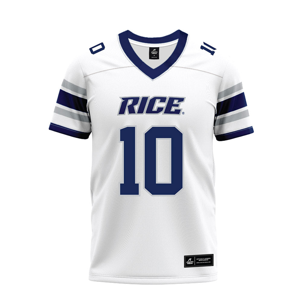 Rice - NCAA Football : Quinton Jackson - White Premium Football Jersey