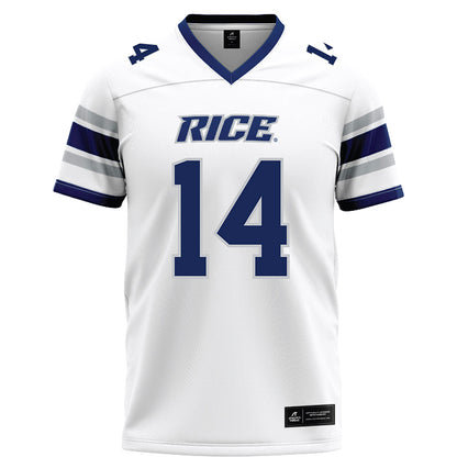 Rice - NCAA Football : Boden Groen - White Football Jersey