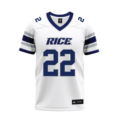 Rice - NCAA Football : Ryan Guillo - White Premium Football Jersey