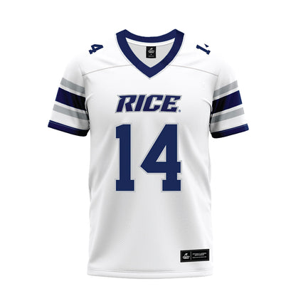 Rice - NCAA Football : Ephraim Dotson - White Premium Football Jersey