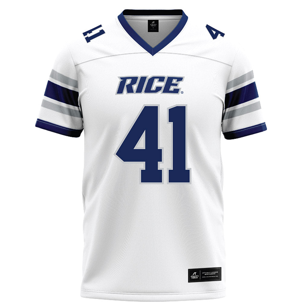 Rice - NCAA Football : Plae Wyatt - White Football Jersey-0