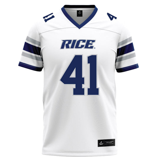 Rice - NCAA Football : Plae Wyatt - White Football Jersey-0