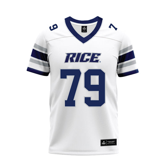 Rice - NCAA Football : Weston Kropp - White Premium Football Jersey