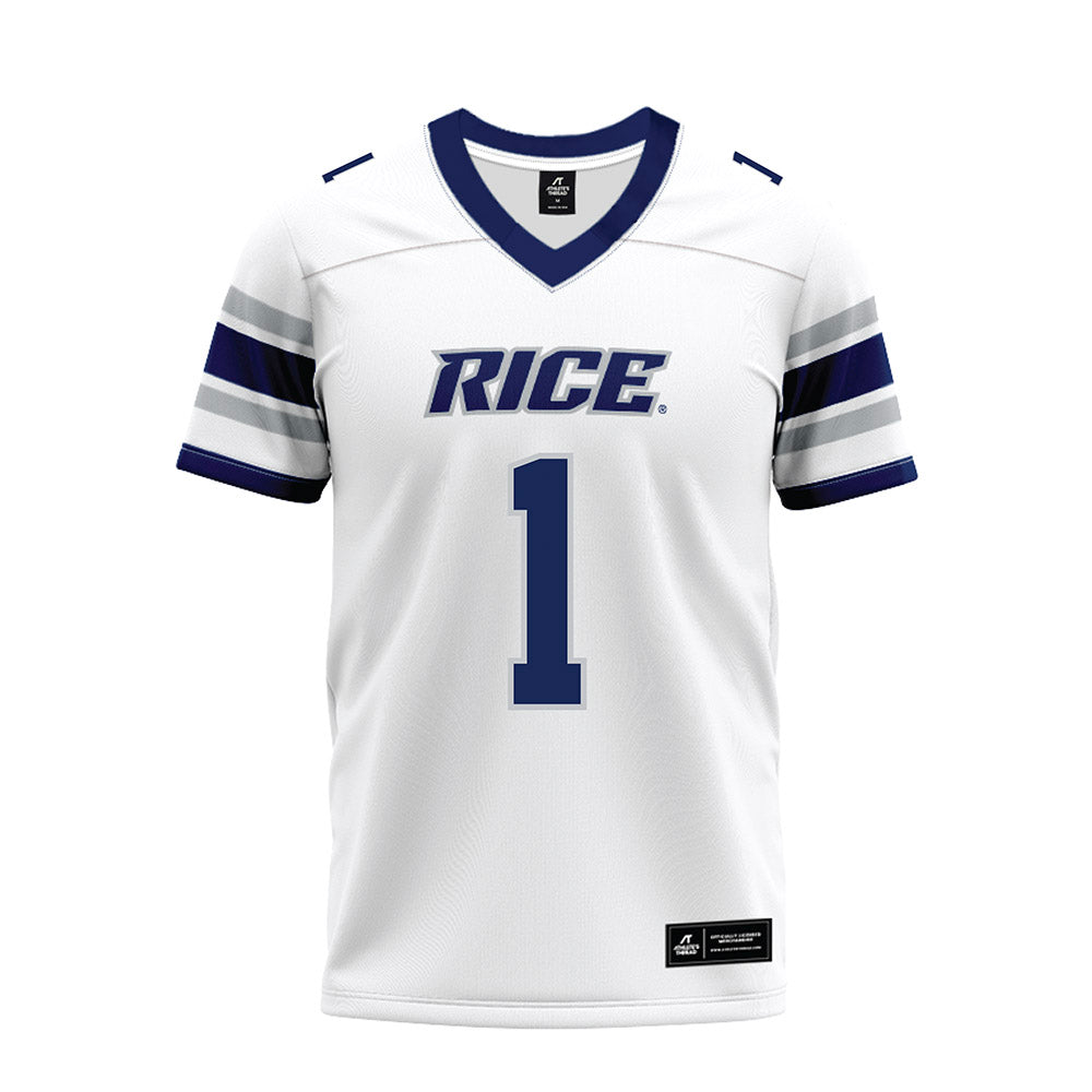 Rice - NCAA Football : Sean Fresch - White Premium Football Jersey