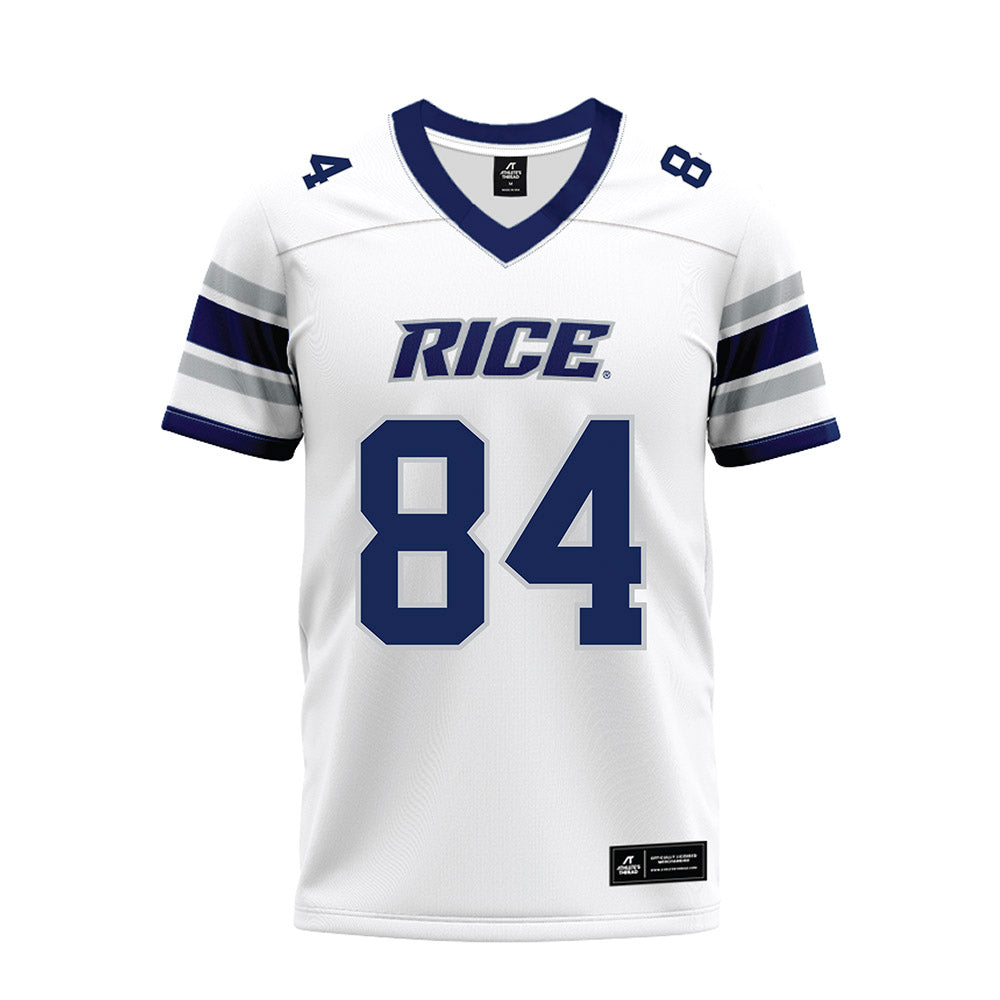 Rice - NCAA Football : Ethan Powell - White Premium Football Jersey