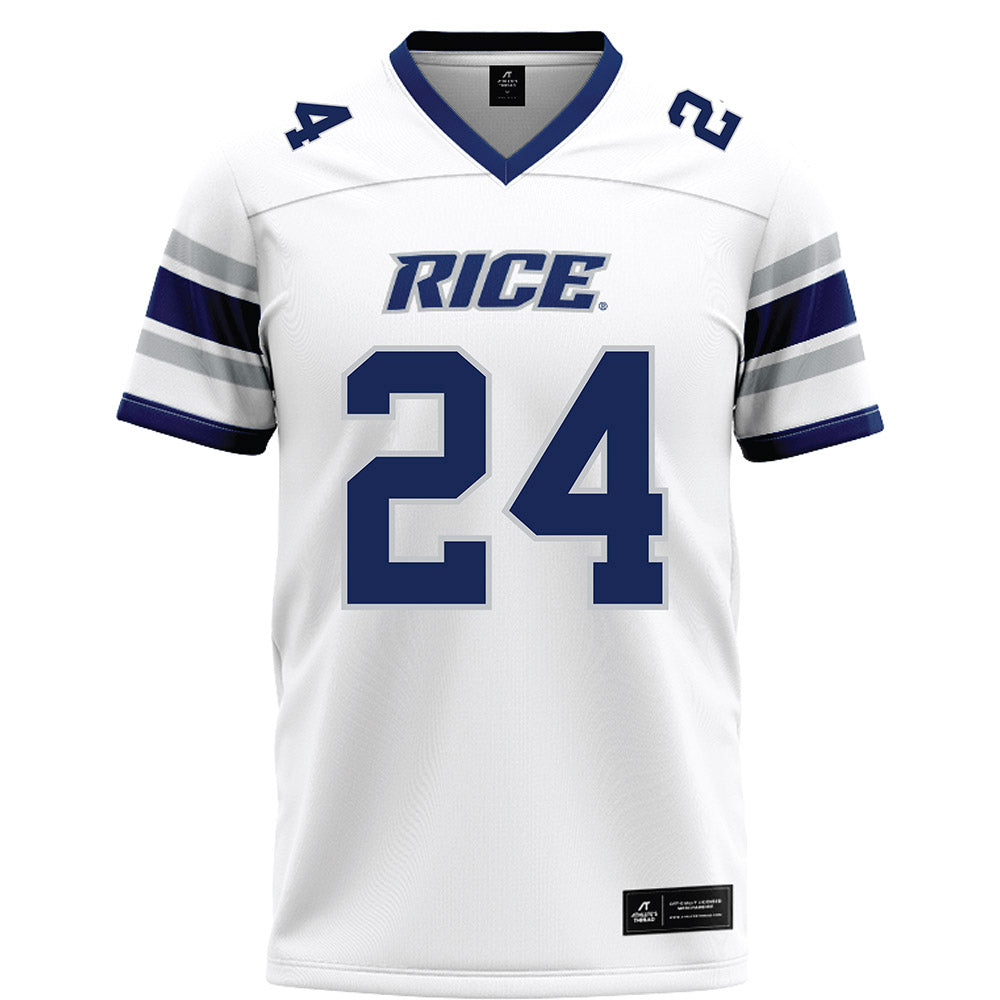 Rice - NCAA Football : JaBari Ellison - White Football Jersey-0