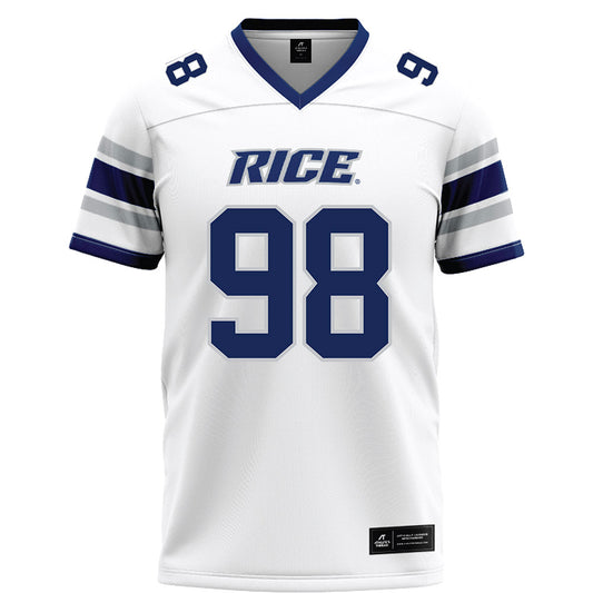 Rice - NCAA Football : Robert Rooks - White Football Jersey-0