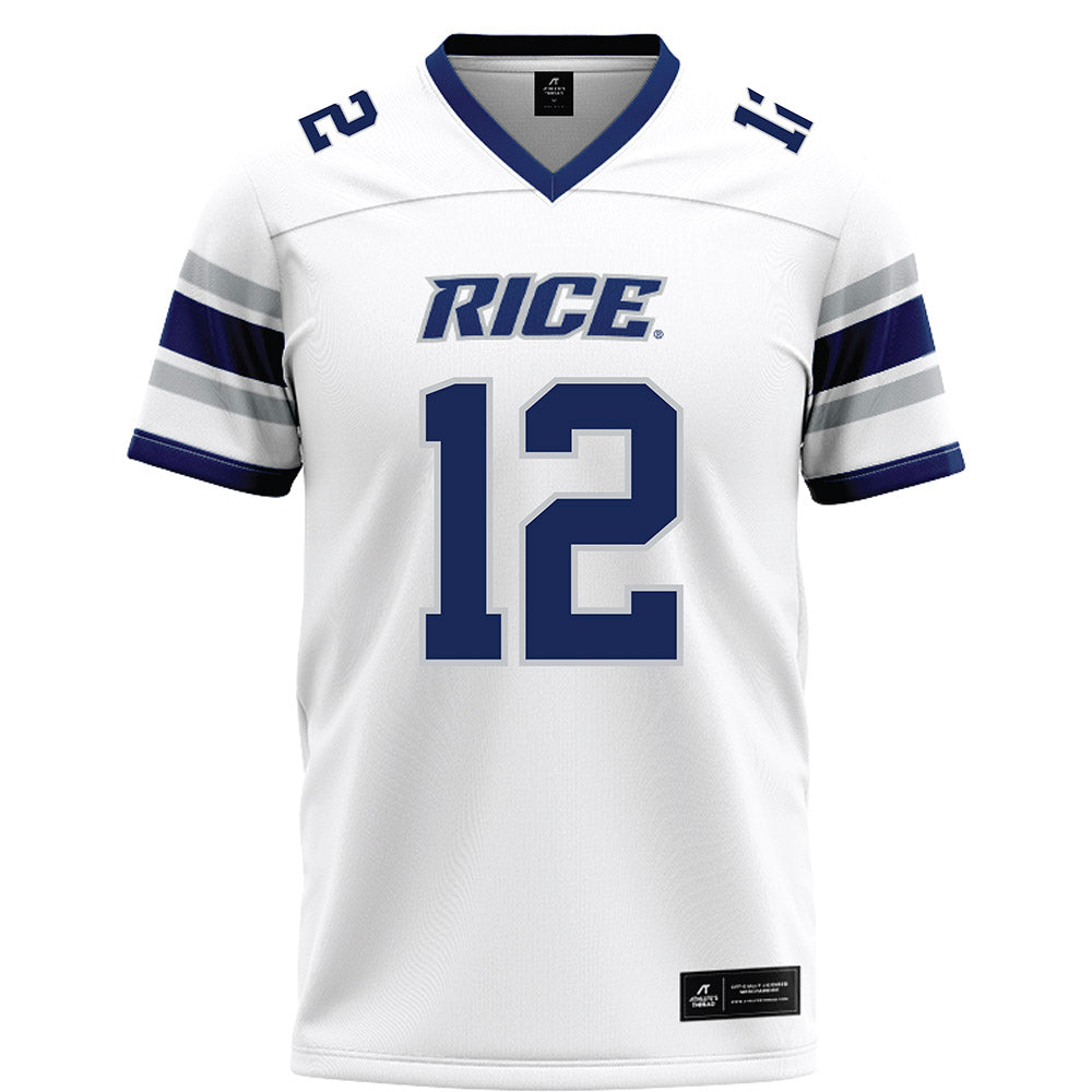 Rice - NCAA Football : AJ Padgett - White Football Jersey