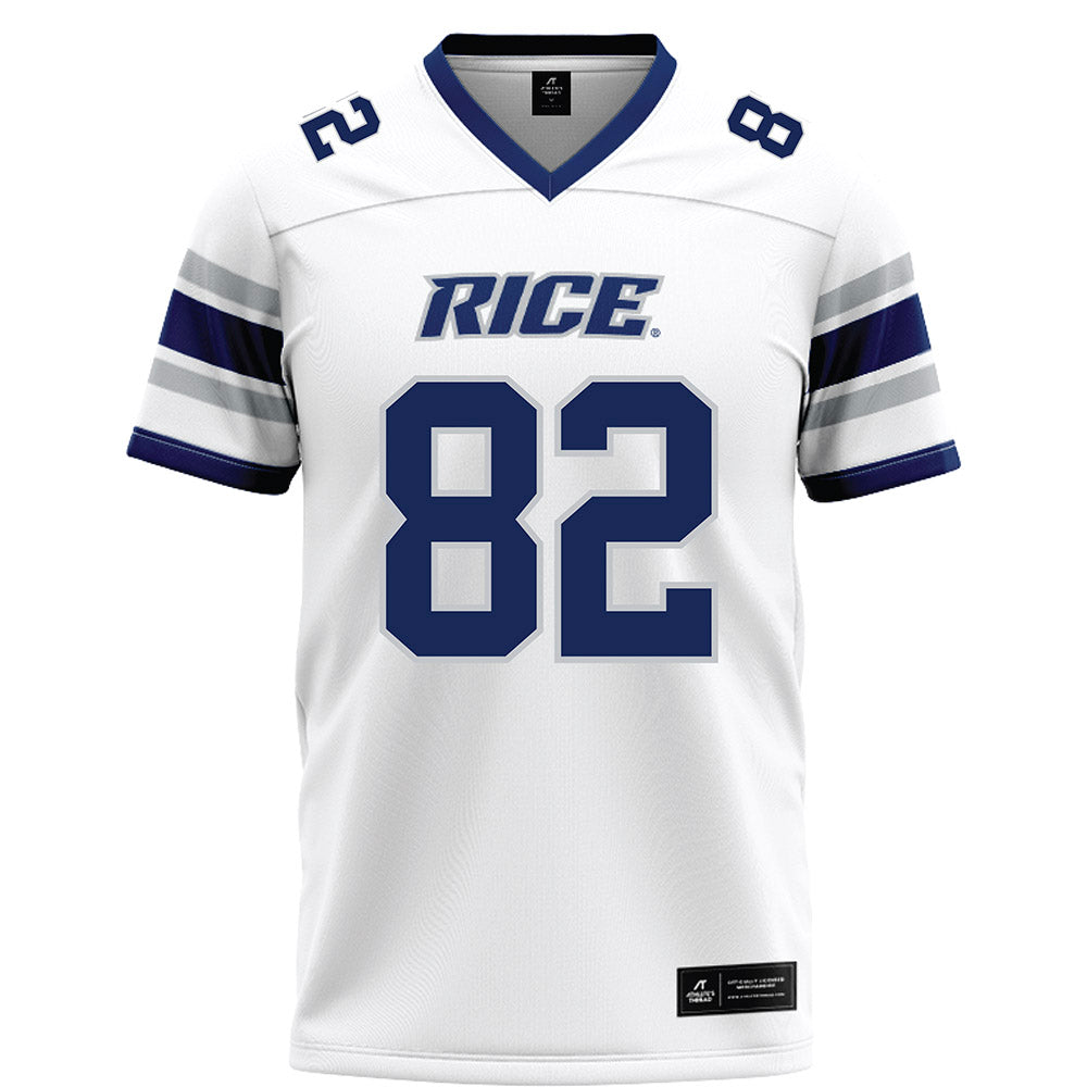 Rice - NCAA Football : Alexander Scherle - White Football Jersey-0
