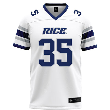 Rice - NCAA Football : Michael Amico - White Football Jersey