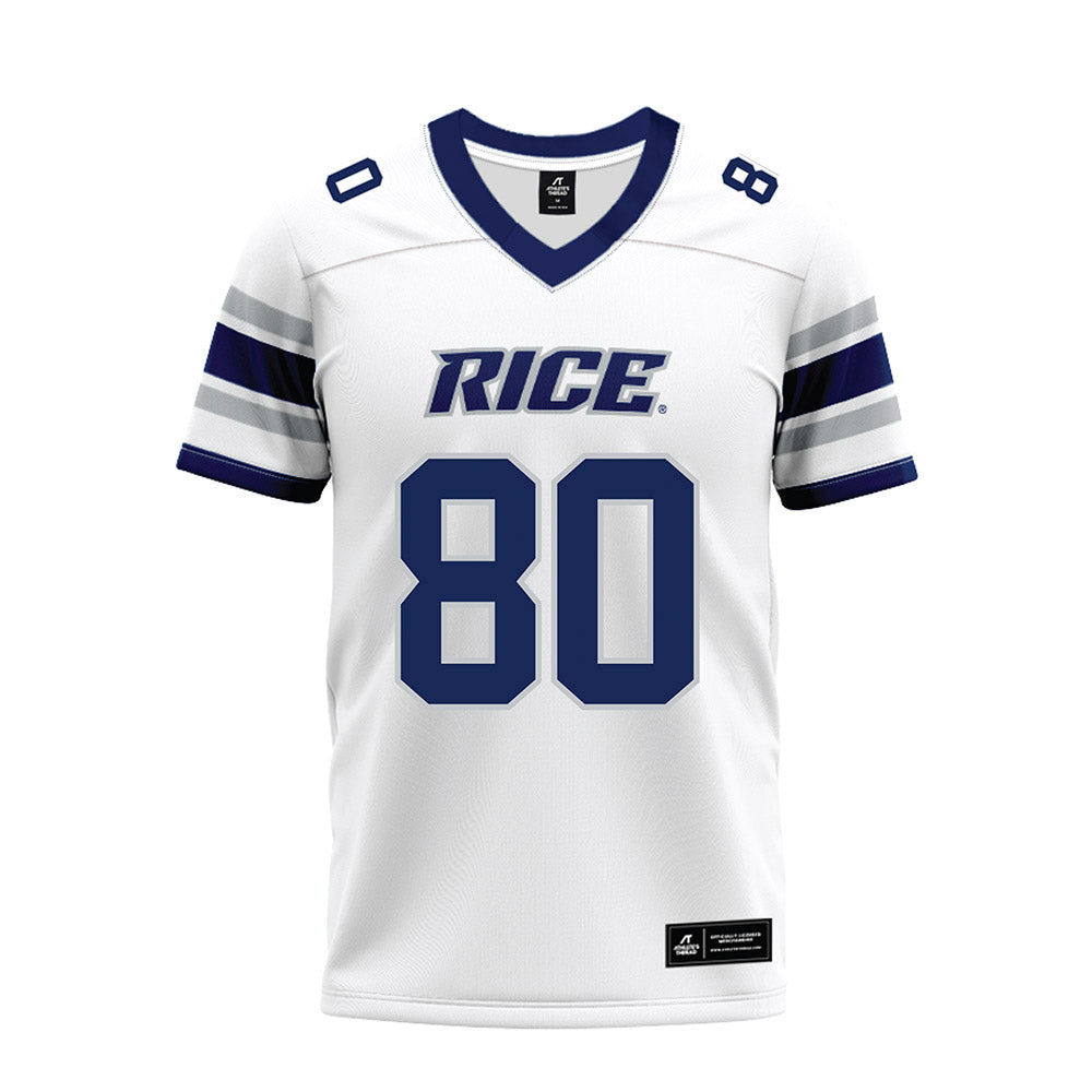 Rice - NCAA Football : Rawson MacNeill - White Premium Football Jersey