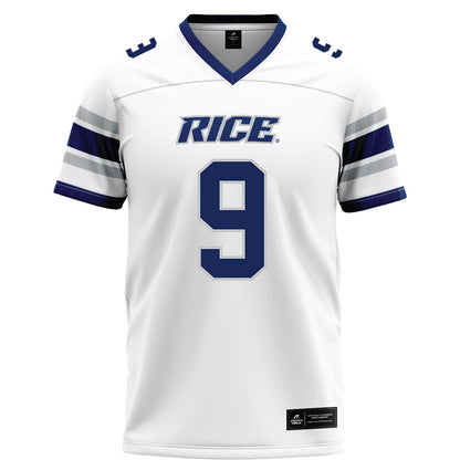 Rice - NCAA Football : Peyton Stevenson - White Football Jersey