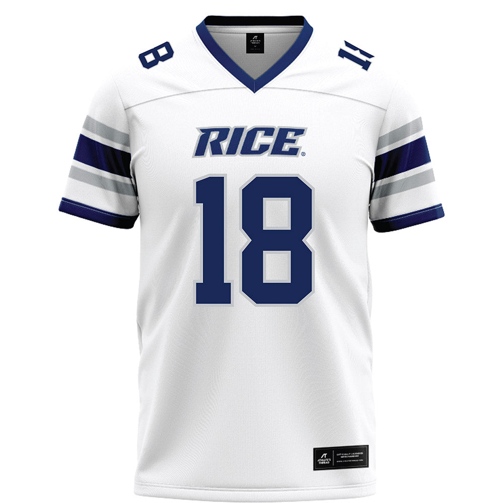 Rice - NCAA Football : Conor Hunt - White Football Jersey