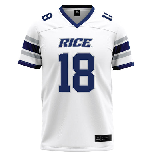 Rice - NCAA Football : Conor Hunt - White Football Jersey