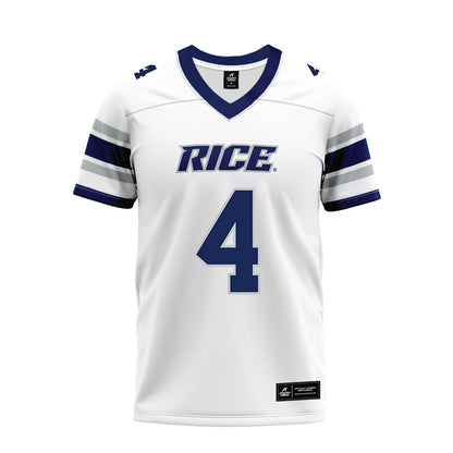 Rice - NCAA Football : Marcus Williams - White Premium Football Jersey