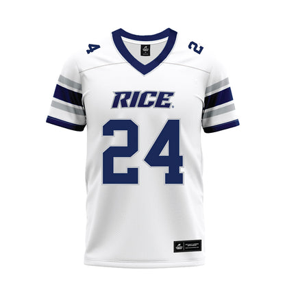 Rice - NCAA Football : JaBari Ellison - White Premium Football Jersey-0