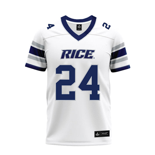 Rice - NCAA Football : JaBari Ellison - White Premium Football Jersey-0