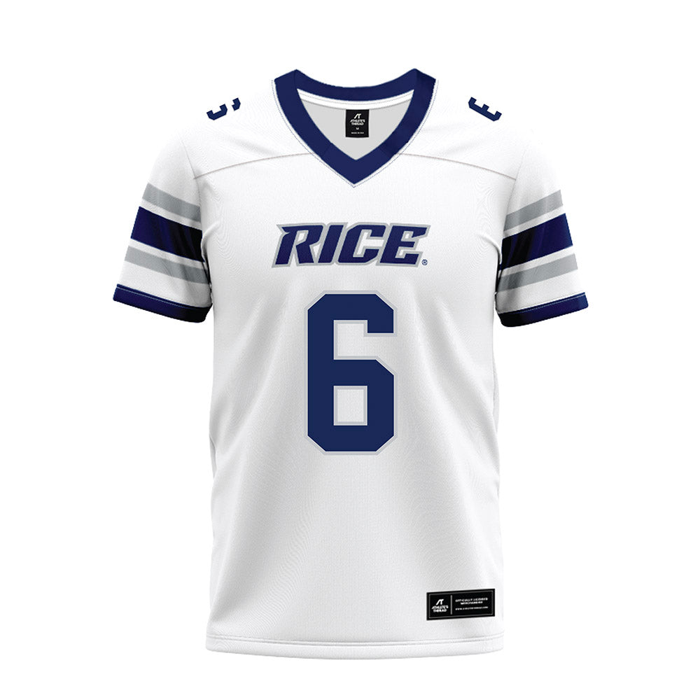Rice - NCAA Football : Jo Chavez - White Premium Football Jersey-0