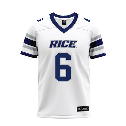 Rice - NCAA Football : Jo Chavez - White Premium Football Jersey-0