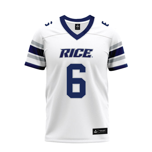 Rice - NCAA Football : Jo Chavez - White Premium Football Jersey-0