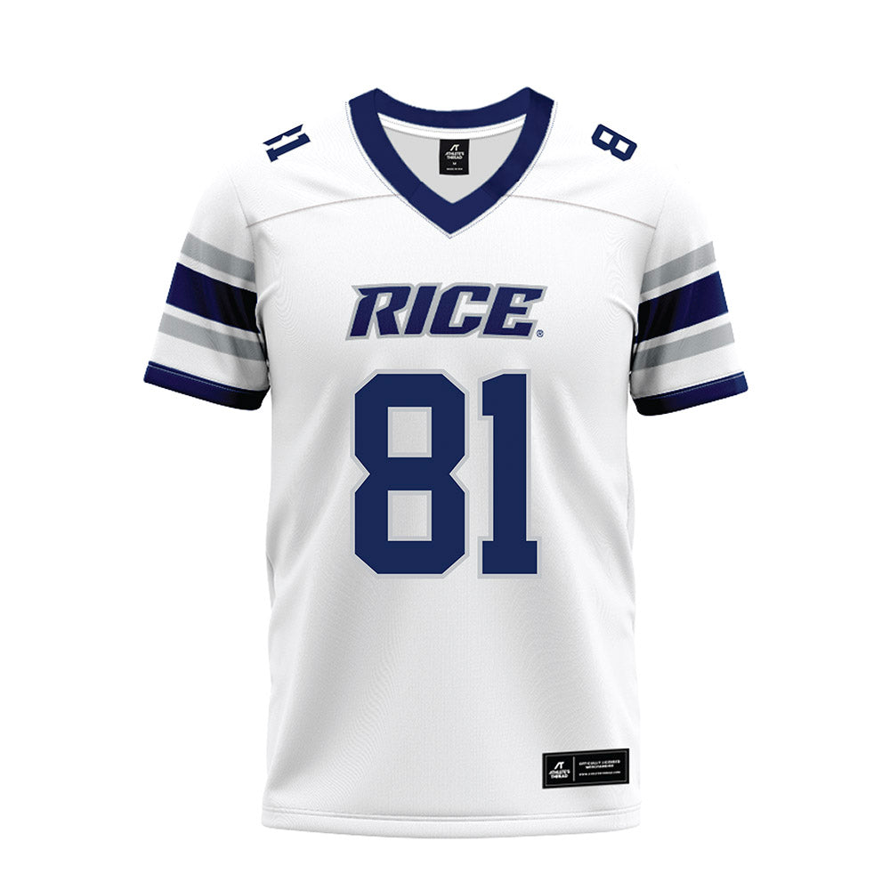 Rice - NCAA Football : Braylen Walker - White Premium Football Jersey-0