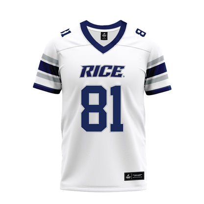 Rice - NCAA Football : Braylen Walker - White Premium Football Jersey-0