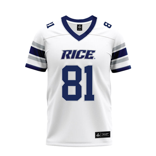 Rice - NCAA Football : Braylen Walker - White Premium Football Jersey-0