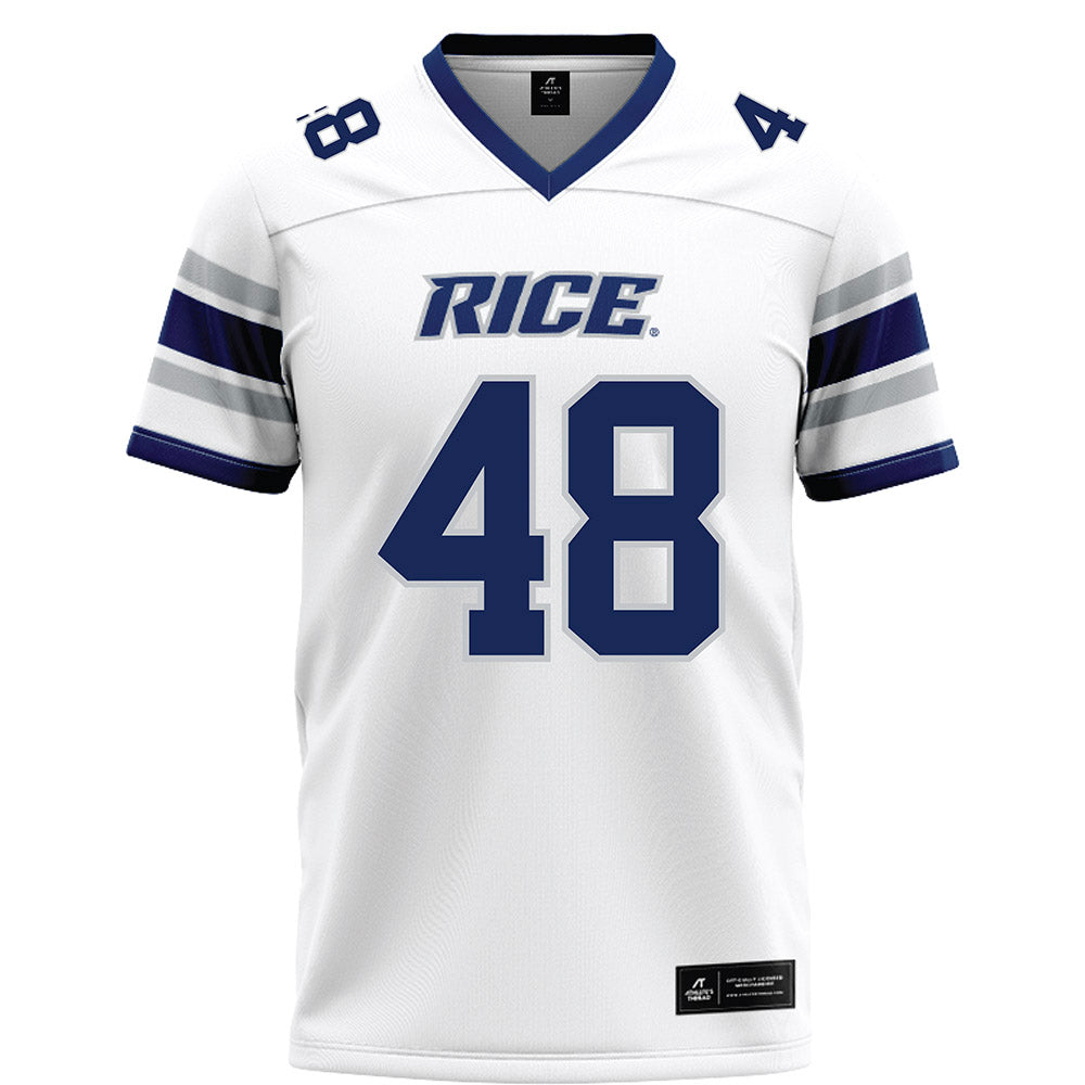 Rice - NCAA Football : Wyatt Freeman - White Football Jersey