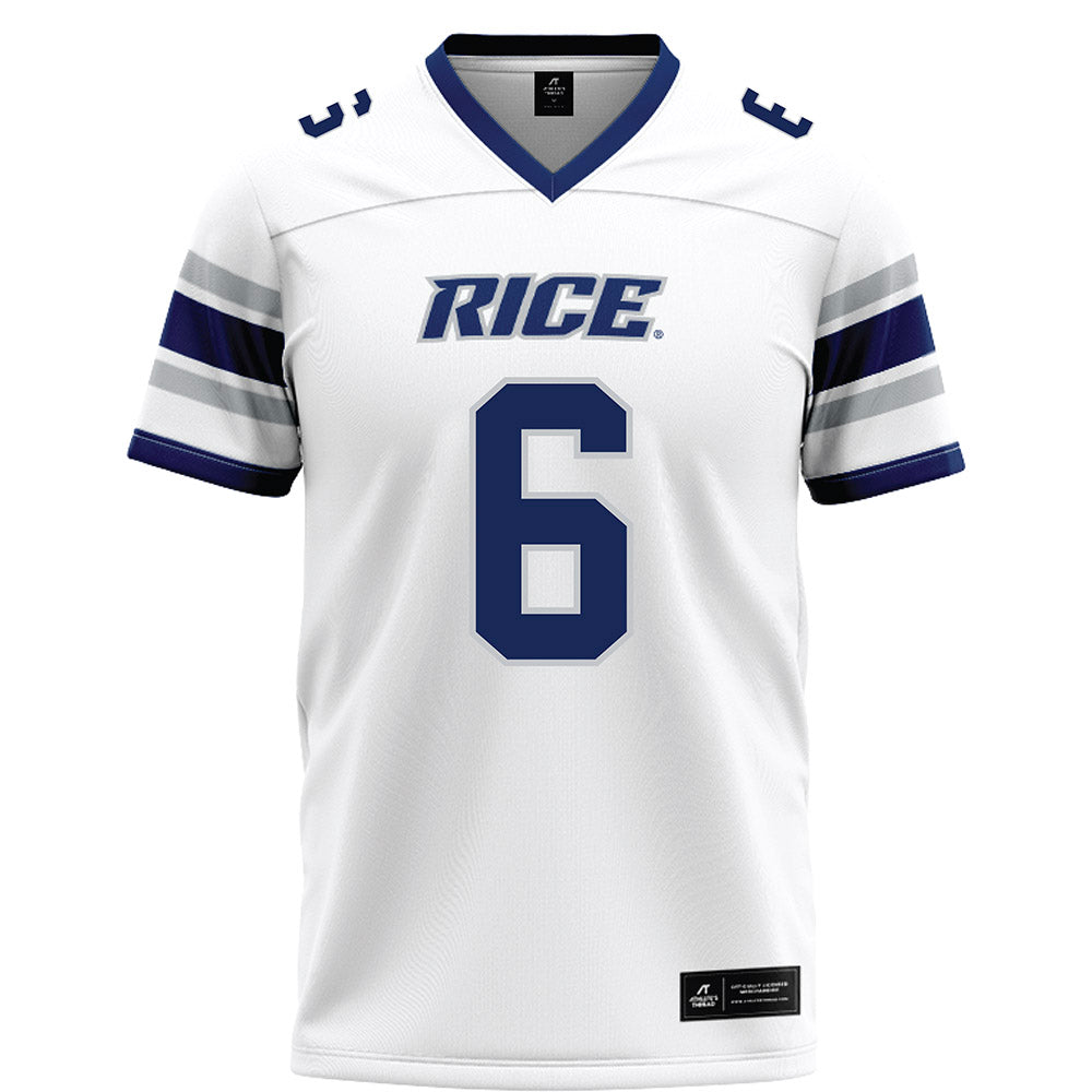 Rice - NCAA Football : Ashton Ojiaku - White Football Jersey