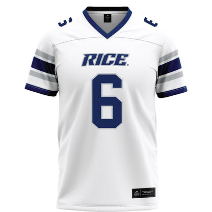 Rice - NCAA Football : Ashton Ojiaku - White Football Jersey