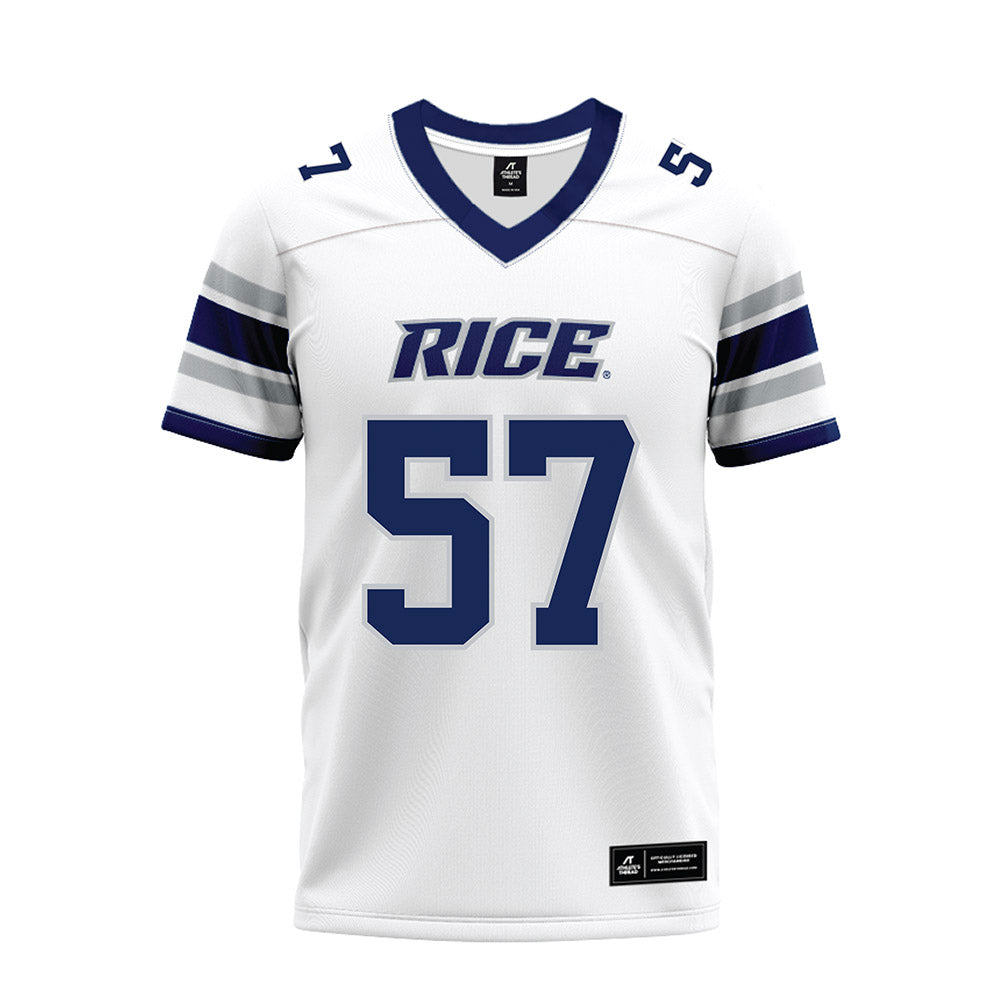 Rice - NCAA Football : Aquantis Clemmons - White Premium Football Jersey-0