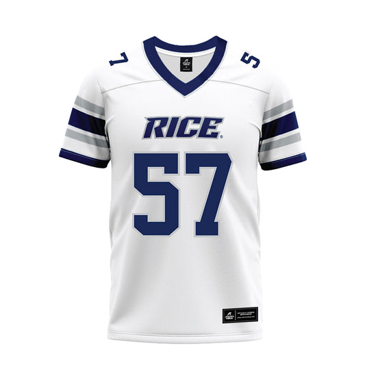 Rice - NCAA Football : Aquantis Clemmons - White Premium Football Jersey-0